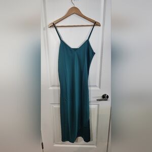 Knix Birds Papaya slip dress, Emerald green